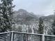 Scenic mountain view from the deck of a snow-covered landscape at 4778 Knotty Pine Way, Las Vegas, NV 89124