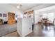 Open-concept living area with view of the patio and dining area at 521 Landra Ln, Henderson, NV 89015