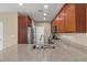 Gourmet kitchen featuring granite countertops, stainless steel appliances, and center island at 5667 Foxglove Field St, Las Vegas, NV 89130