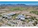 Overhead shot of a community center with soccer and baseball fields, desert landscaping, and parking at 794 Sunny Sagebrush St, Henderson, NV 89011