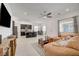 Open-concept living room showcases the harmonious blend of comfort and modern living at 794 Sunny Sagebrush St, Henderson, NV 89011