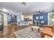 Spacious open floor plan showcasing living room, dining area, and kitchen at 979 Coatbridge St, Las Vegas, NV 89145