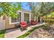 Outdoor patio with comfortable seating and an inviting backyard at 979 Coatbridge St, Las Vegas, NV 89145