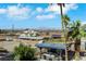 Backyard view features desert landscaping and a view of the city and mountains at 1385 Morning Sun Way, Las Vegas, NV 89110
