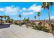 Rooftop view of a backyard featuring a private pool, desert landscaping, and city views at 1385 Morning Sun Way, Las Vegas, NV 89110