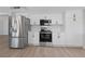 Modern kitchen featuring stainless steel appliances and ample storage space at 1511 Irene Dr, Boulder City, NV 89005