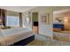 Comfortable bedroom view into the living room, with natural light and modern décor at 211 E Flamingo Rd # 615, Las Vegas, NV 89169