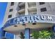 Exterior daytime shot of the Platinum Hotel & Spa entrance at 211 E Flamingo Rd # 615, Las Vegas, NV 89169