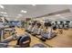 Bright gym featuring treadmills, ellipticals, bikes, rowing machine and mounted televisions at 211 E Flamingo Rd # 615, Las Vegas, NV 89169