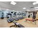 Modern fitness center with treadmills, elliptical trainers, weights, and other exercise equipment at 211 E Flamingo Rd # 615, Las Vegas, NV 89169