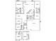 Detailed floor plan showcasing the layout of a home with bedrooms, bathrooms, kitchen, great room, and 3-car garage at 2640 Torch Ave, North Las Vegas, NV 89081