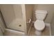 Bathroom includes shower, tile flooring, and toilet at 2777 Beaconfalls Way, Las Vegas, NV 89142