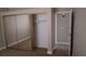 Bedroom featuring mirrored closet doors and neutral walls at 2777 Beaconfalls Way, Las Vegas, NV 89142