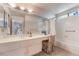 Bathroom featuring a vanity, sink and separate bath and shower at 2857 San Lago Ct, Las Vegas, NV 89121