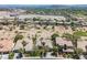 Aerial view of a residential community with desert landscaping at 3042 Soft Horizon Way, Las Vegas, NV 89135