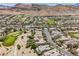 An aerial view of the neighborhood and golf course at 3042 Soft Horizon Way, Las Vegas, NV 89135