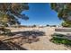 Large fenced yard showcasing potential for gardening and outdoor activities at 3580 S Shawnee Ave, Pahrump, NV 89048
