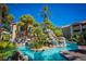 A community pool provides a refreshing retreat with its captivating rock waterfall and inviting atmosphere at 4200 S Valley View Blvd # 1077, Las Vegas, NV 89103