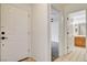 Home entryway with tile floors offering a view of the bathroom and living space at 445 Intrepid Ct, Boulder City, NV 89005