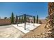 Backyard patio features a covered area, offering a cozy spot for outdoor entertainment at 4620 E Suntree Ct, Pahrump, NV 89061