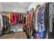 Walk-in closet featuring ample hanging space and shelving for storage at 5264 Mystic Ivy Dr, Las Vegas, NV 89149