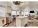 Bright kitchen with stainless steel appliances and a cozy dining area at 5908 Marbrisas Ln, Las Vegas, NV 89130
