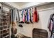 Organized walk-in closet featuring ample hanging space and shelving, maximizing storage potential at 5908 Marbrisas Ln, Las Vegas, NV 89130