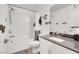Clean bathroom featuring a shower-tub combination, modern fixtures, and a vanity with a sink at 66 Chelsea Manor Ct, Las Vegas, NV 89110