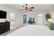 Spacious bedroom features a custom dresser and closet access at 66 Chelsea Manor Ct, Las Vegas, NV 89110