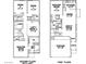 Detailed floor plan showcasing the layout of the two-story home, including room dimensions and features at 66 Chelsea Manor Ct, Las Vegas, NV 89110