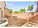 Spacious backyard area with a brick wall, ideal for outdoor activities and entertainment at 8316 Mokena Ave, Las Vegas, NV 89178