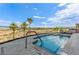 Secluded plunge pool with desert views and comfortable seating, perfect for a private retreat at 9101 Alta Dr # 203, Las Vegas, NV 89145