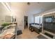 Bright bathroom featuring a soaking tub, glass shower, double vanity and walk in closet at , Las Vegas, NV 89113