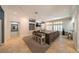Spacious living room with tiled floors, lots of light, and an open layout at , Las Vegas, NV 89113
