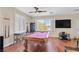 Spacious game room with pool table, TV, and ample seating for entertainment at 10001 Blairwood Ct, Las Vegas, NV 89178