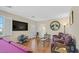 Entertainment-ready game room with a pool table, TV, and comfortable seating at 10001 Blairwood Ct, Las Vegas, NV 89178