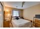 A cozy bedroom with a comfy bed, soft lighting, and serene ambiance for restful nights at 10583 Mann St, Las Vegas, NV 89141