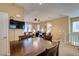 Spacious dining area connecting to the living room, great for entertaining guests at 10583 Mann St, Las Vegas, NV 89141
