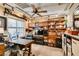 This office with built-in shelves offers a functional workspace and a cozy atmosphere at 10583 Mann St, Las Vegas, NV 89141