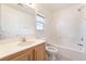 Bathroom featuring a single sink and tub-shower combo at 11749 Villa San Michele Ct, Las Vegas, NV 89138