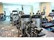 Bright and spacious gym with modern exercise equipment and mirrored walls for a complete workout at 125 E Harmon Ave # 1918, Las Vegas, NV 89109