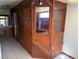 A sauna with a wood interior and access to a bathroom at 1674 Seneca Ln, Las Vegas, NV 89169