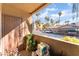 Comfortable patio includes stylish seating and decorative plants overlooking a courtyard at 1812 N Decatur Blvd # 103, Las Vegas, NV 89108