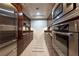 Modern kitchen with stainless steel appliances and sleek cabinetry at 2700 Las Vegas Blvd # 1804, Las Vegas, NV 89109