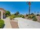 Beautiful backyard with low-maintenance desert landscaping and golf course view at 2808 Crown Ridge Dr, Las Vegas, NV 89134