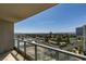 Balcony view overlooking city buildings, lush landscapes, and a beautiful golf course at 322 Karen Ave # 1106, Las Vegas, NV 89109