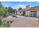 Spacious brick patio, ideal for outdoor dining and entertainment at 3220 Calle De El Cortez, Las Vegas, NV 89102