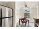 Bright eating area with ceiling fan and natural light at 4050 Pacific Harbors Dr # 224, Las Vegas, NV 89121