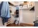 A well-organized walk-in closet featuring ample shelving and storage solutions at 4335 Twin Peaks Dr, North Las Vegas, NV 89032