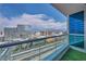Enjoy stunning city views from this balcony overlooking the vibrant Las Vegas Strip at 4525 Dean Martin Dr # 2903, Las Vegas, NV 89103